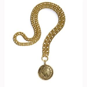 Virgins Saints & Angels Gold Medallion Necklace